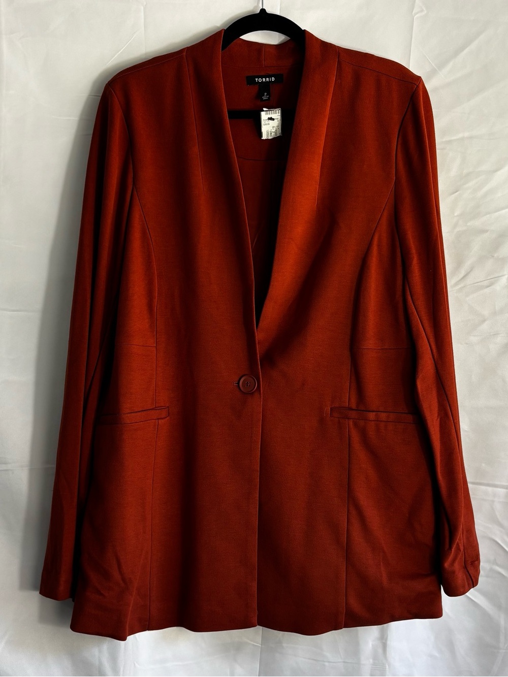 torrid Rust Single-Button Notched Blazer